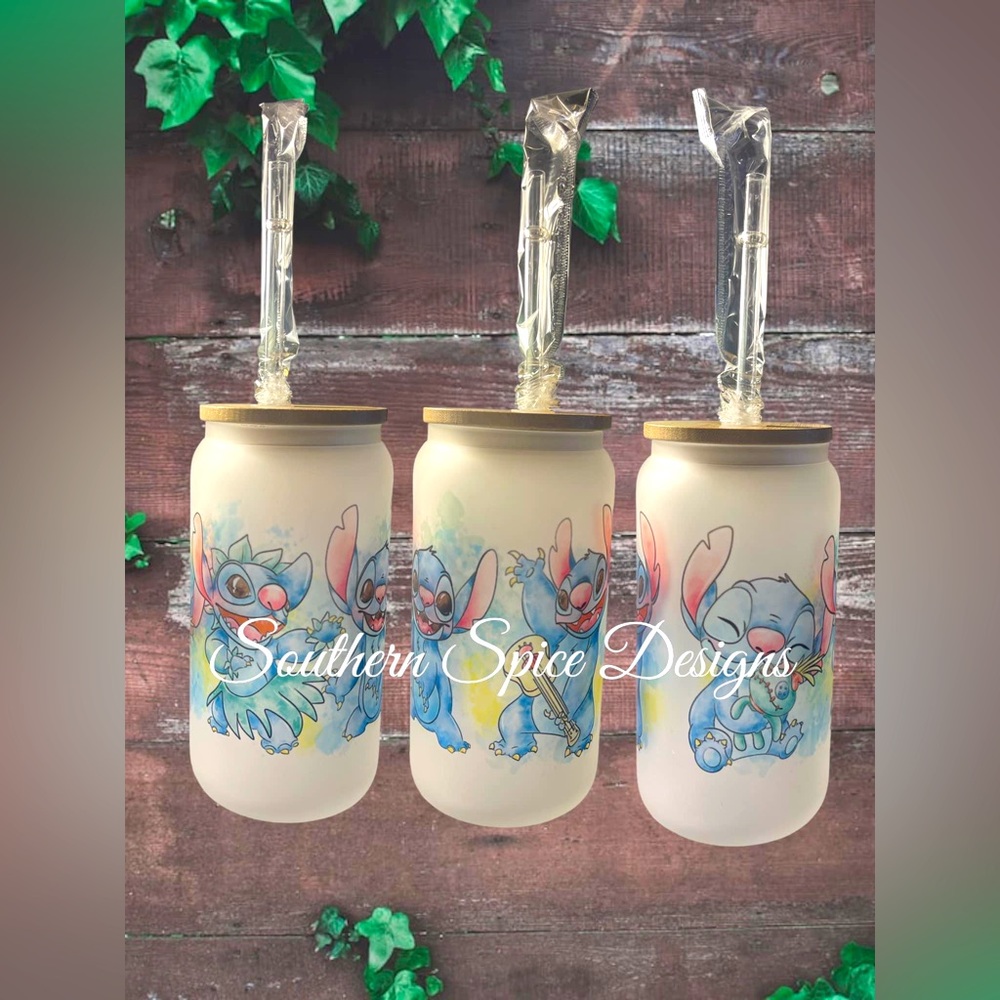 Iced coffee Stitch Inspired Cup